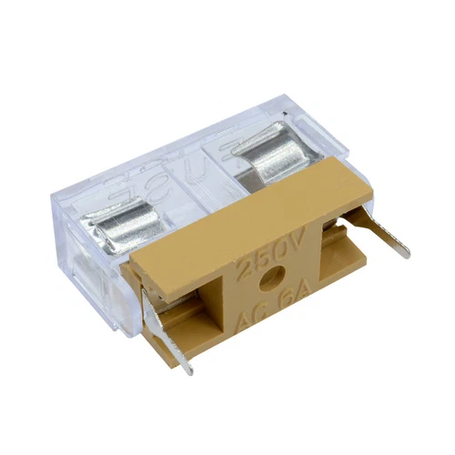 10PC 250V 6A Panel Mount For PCB Fuse Holder Case & Transparent Cover 5x20mm NEW - Picture 5 of 16