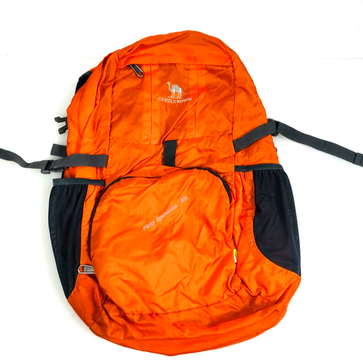 CAMEL CROWN 35L Field Operation Backpack Lightweight Hiking Daypack Orange  EUC