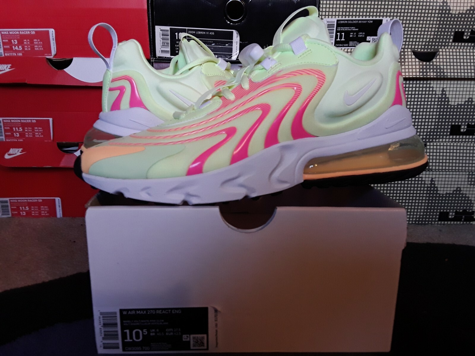Nike Air Max 270 React ENG Volt Pink 