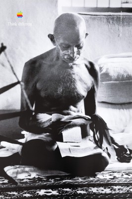 APPLE Think Different: Mahatma Ghandi - Plakat Originell
