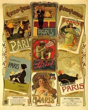 POSTER CIGARRILLOS PARIS BIG CONTEST WINNERS POSTERS VINTAGE REPRO FREE S/H