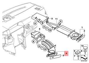 NEW BMW 5 E60 LEFT DASHBOARD CUP HOLDER 51457063167 7063167 OEM | eBay 
