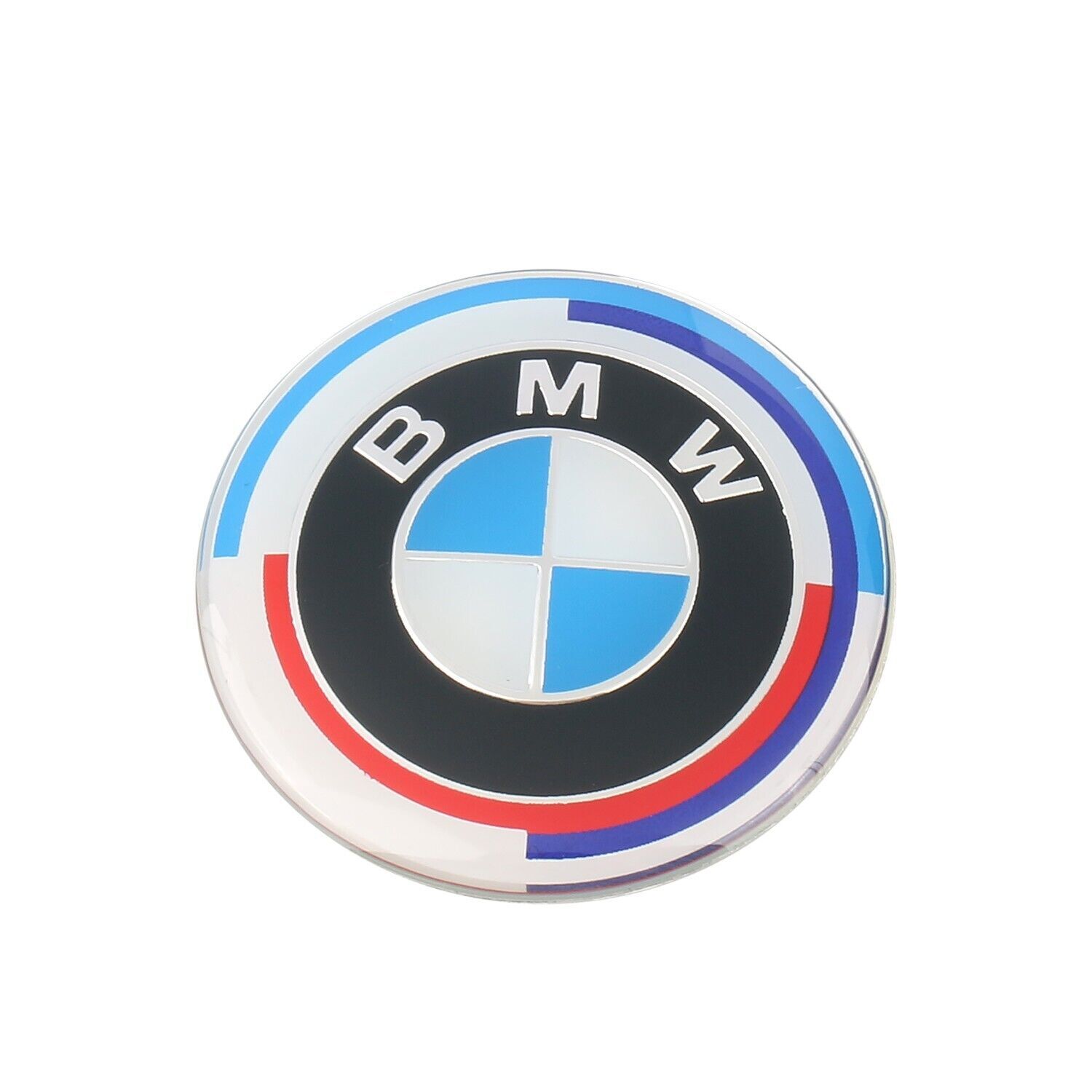 For BMW 82mm Car Front Engine Cover Badge Emblem Hood BMW 50th Anniversary Logo