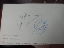 EAMONN  DARCY  -  TONY  JACKLIN  -  GOLFERS   -   AUTOGRAPH - 1977