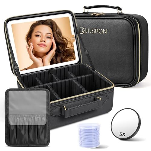 Makeup bag travel cosmetic bag makeup organizer bag travel make up bag-image
