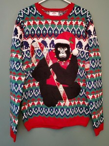 gorilla ugly christmas sweater