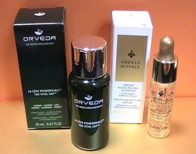 Guerlain -Abeille Royale -Youth Watery Oil Serum  & ORVEDA- THE VITAL SAP- 2 NEW