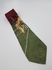 Robert Talbott Silk Tie Red Green Tennis 55 x 3.75