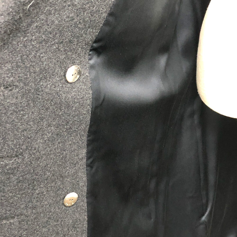 CHANELボタン CHANEL P75847 CC Mark Camellia Button P-coat Long coat Wool