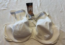 NEW BALI Passion for Comfort Minimizes Underwire Bra 3385 White 42D NWT