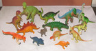 Vintage Lot of 15 Prehistoric Animal Dinosaur Small Plastic Mold Figures Toys — photo 1