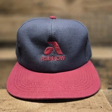 Vintage K Products Asgrow Seed Hat Snapback Trucker Cap Gray Red Made in USA