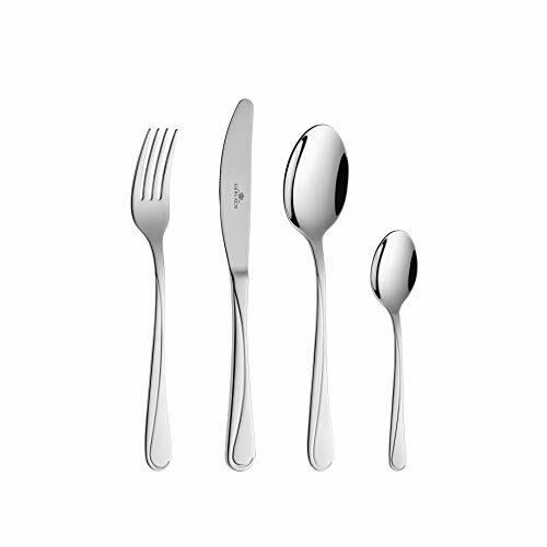 Gerlach Set di posate lucide mango in acciaio inox, argento, 30 x 27 x 5 (P1w)