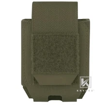 KRYDEX Tactical Handcuff Pouch Green MOLLE PALS+Belt System for 1.75” / 2” Belt
