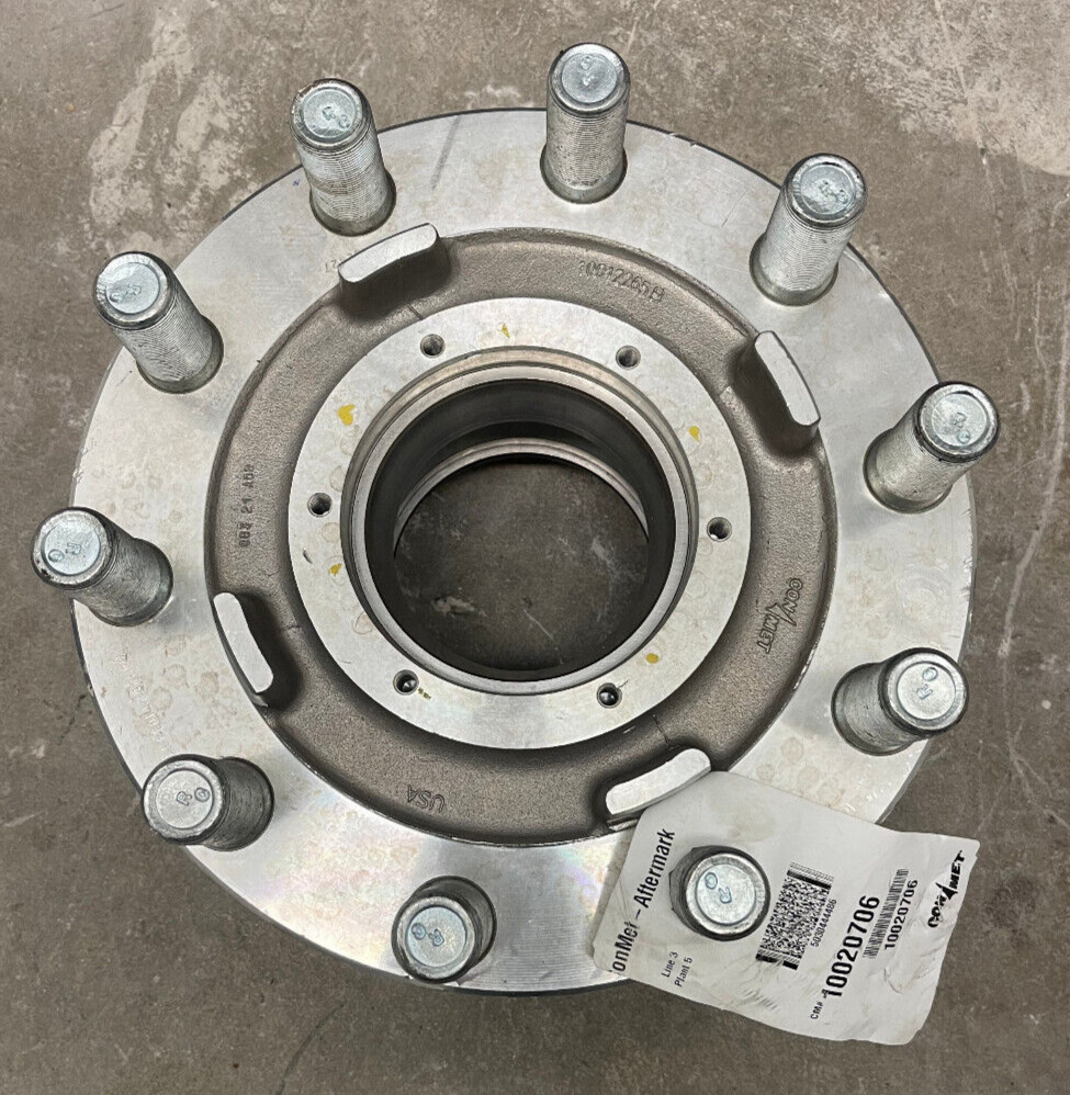 New Conmet 10020706 Aluminum Front Hub Assembly W/Studs and Tone Ring 9" Brake