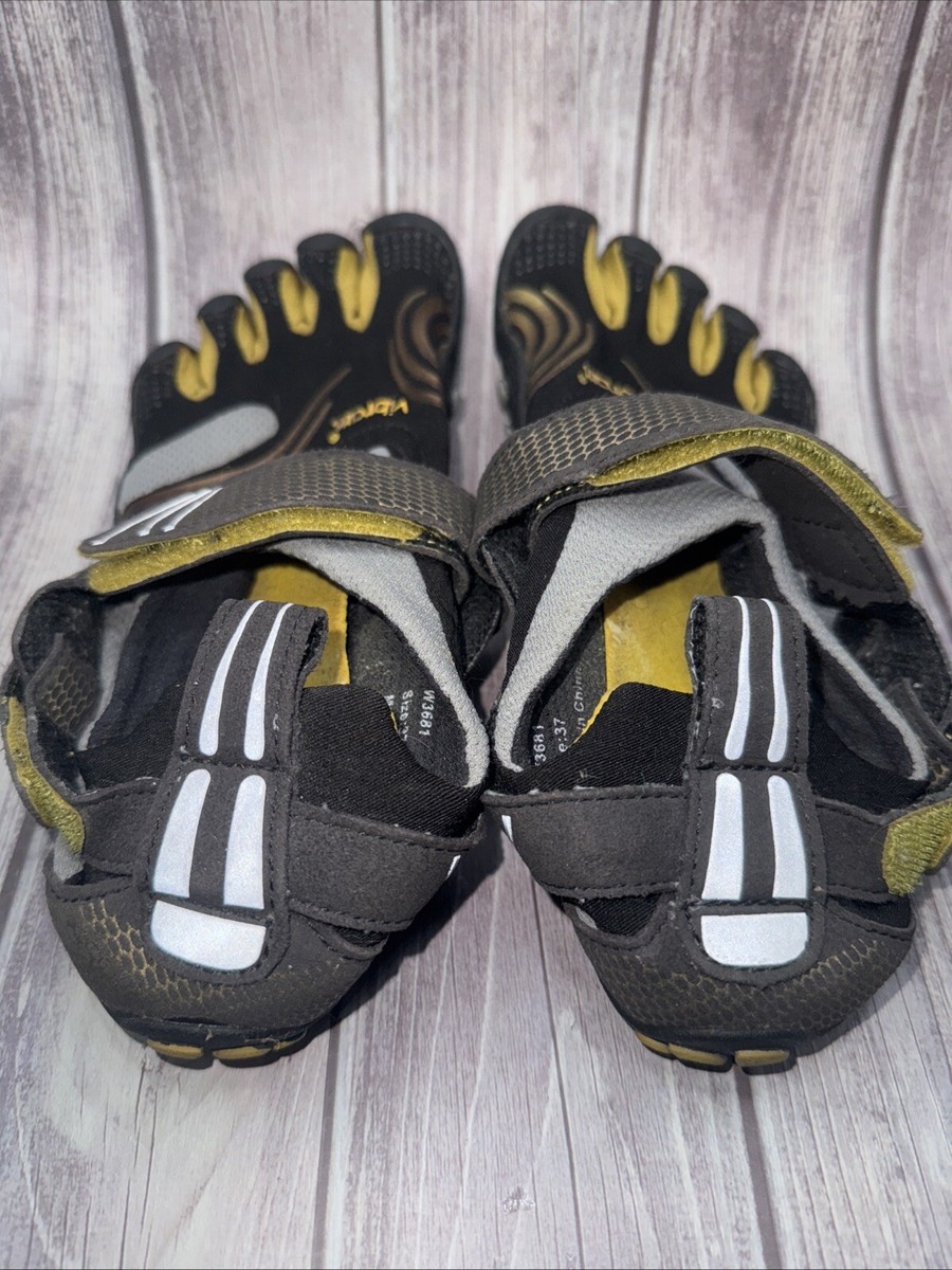 Vibram Five Fingers Mens/Womens Black And Gold Size 37 | eBay