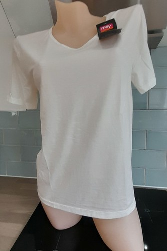 Mey Fine Cotton Champagner Seamless Short Sleeved Cotton Camisole/Vest - Picture 4 of 9