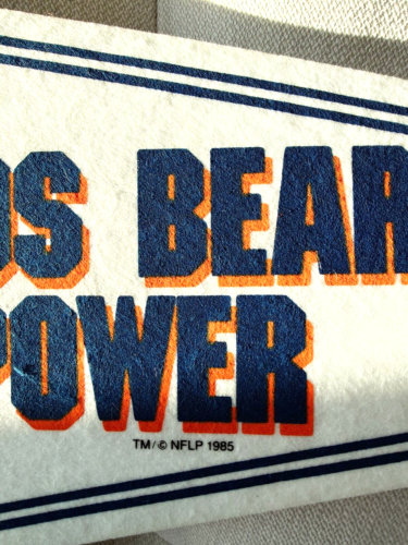 Chicago Bears 1985 Super Bowl Champions 2 banderines tamaño completo oficiales NFL - Imagen 2 de 11