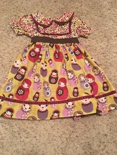 Matilda Jane Character Counts Anastasia Nesting Dolls Russian Girls Dress Sz. 4
