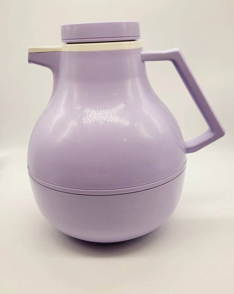 Vintage Tiger Lavendar Purple Coffee Vacuum Pitcher Carafe Thermos Carfee Bottle - Image 4 of 4