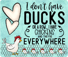 Ducks in a Row, Mouse Pad, Sublimated, Can Personalize, Made to Order mp286 