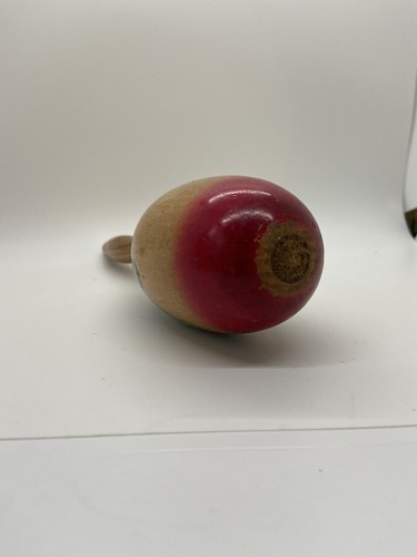 MARACA vintage MESSICANO DIPINTO A MANO circa anni 50 scuotitore singolo a percussione - Foto 4 di 10