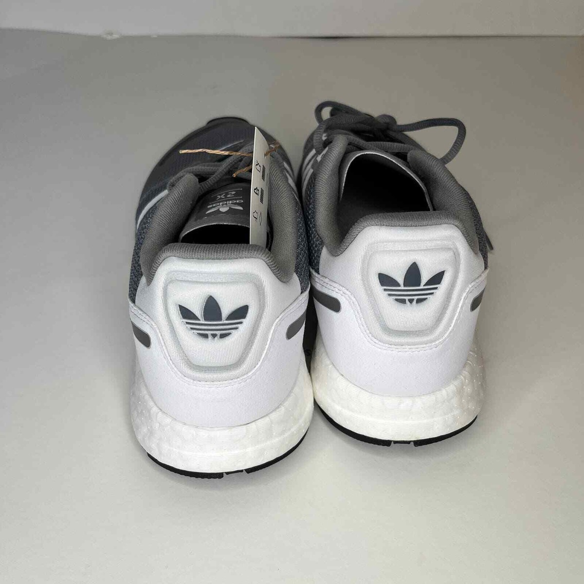 Adidas ZX1K Boost Gray Athletic Sneaker Shoe New 11 | eBay