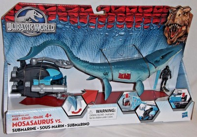 mosasaurus toy in water