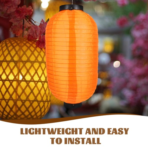 2 Pcs Waterproof Silk Lantern Diy Papers Lanterns Asian Lamps Decor - Picture 8 of 12