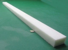 Hdpe White Bar 1.00" Thick x 2.50" Wide x 48" Long