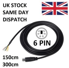 6 pin Mini DIN Plug Breakout cable 1.5m 3m Yaesu Kenwood Icom FT710 FT991 CT39A
