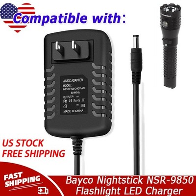 AC/DC Power Adapter for Bayco Nightstick NSR-9850 Flashlight LED