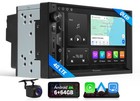 Universal 2 DIN Autoradio 6+64G 8Core 7" Android Auto Navi System Rückfahrkamera
