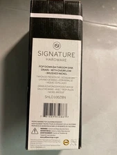 Signature Hardware SHLD100BN 1-1/2" Pop-Down Drain Assembly - Brushed Nickel