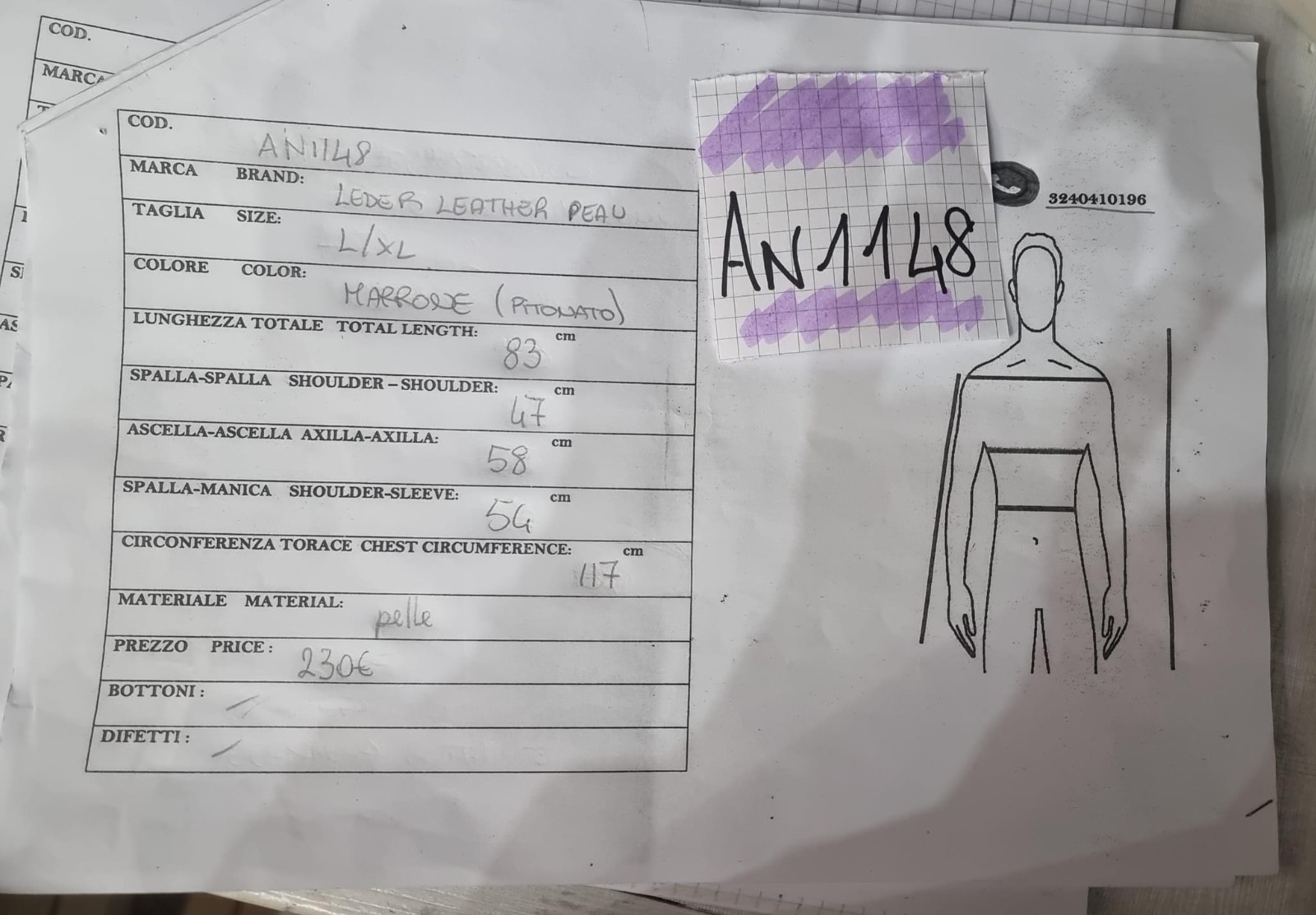 Jacket Women's Jacket Brown Leather Python Size L… - image 11