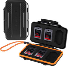 6 Slots XQD Cfexpress Type-B Card Holder, Water-Resistant Memory Card Storage Ca
