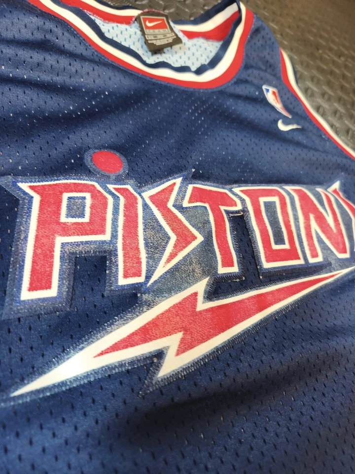 CAMISETA COSIDA VINTAGE NIKE BEN WALLACE DETROIT PISTONS NBA TALLA 3XL +2 Foto 3 de 4
