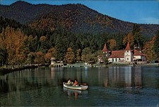 Lake Cucas Baile Tusnad vintage postcard k824