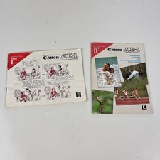 Canon AE-1 Instruction Manual Part I  II Owner's Manuals Only Good Condition