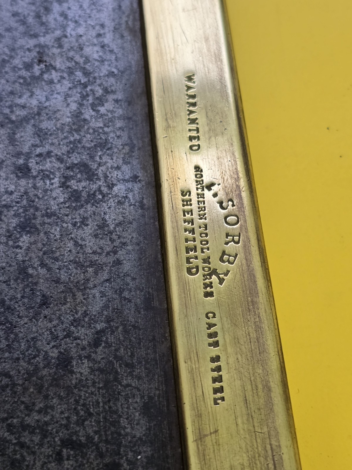 SUPERB ENGLISH BRASS BACK TENON SAW BY I SORBY SHEFFIELD VINTAGE ENGLISH SAW