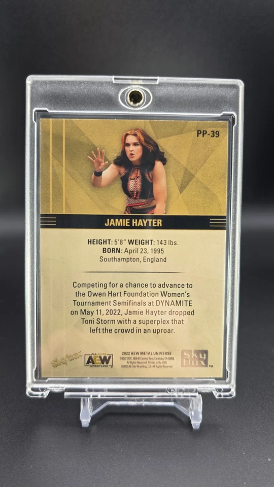 2022 AEW Metal Universe Emerald Stars Premium Jamie Hayter /10 - Image 2 of 2