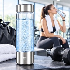 Hydrogen Water Bottle For Gym Fitness 3 Min Generator Portable Rechargeable H2