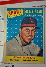 1958 Topps - Sport Magazine '58 All Star Selection Stan Musial #476
