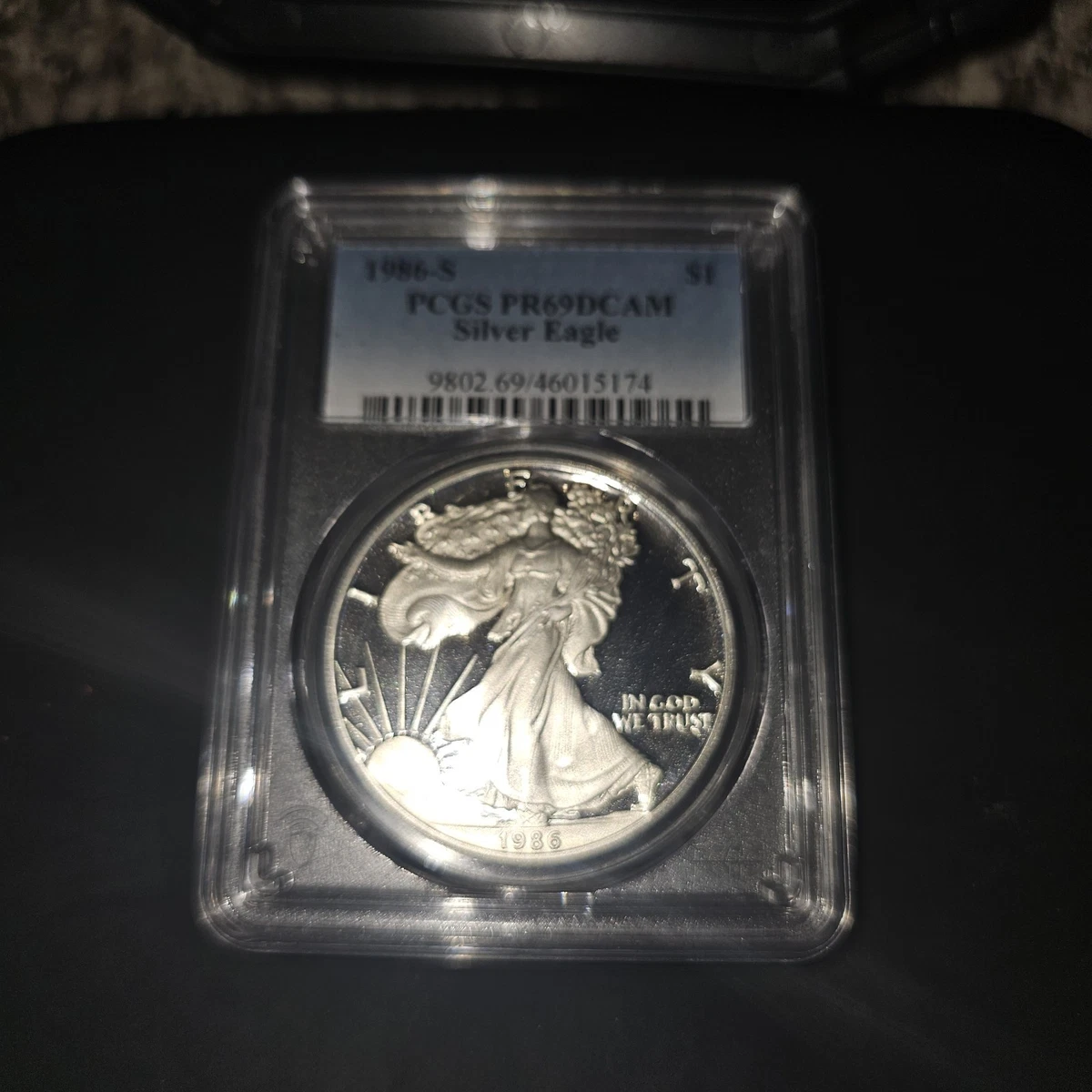 1986年 イーグル銀貨 PR69 PCGS 初年度発行　プルーフ　準最高鑑定 PCGS Certified PR 69 Graded 1986 Silver Bullion Coins for sale | eBay