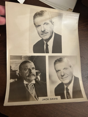Vintage Photo Javk Davis Actor With Accomplishments (8x10 )