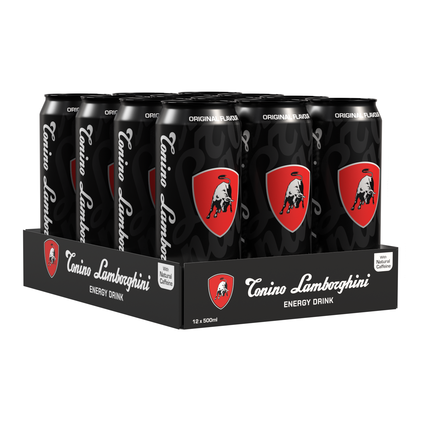 Tonino Lamborghini Energy Drinks 12 X 500ml Premium Soft Drink Original Flavour