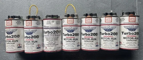 ( lot Of 7 )AMRAD Turbo 200 Motor Run Capacitor Make Reasonable Offer