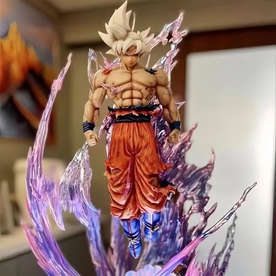 24 cm Dragon Ball Figur Son Goku Ultra Instinct PVC Actionfigur Leuchtend