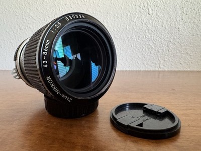 Nikon Zoom Nikkor 43-86mm F3.5 Ai Manual Focus Lens w caps EXC for film digital
