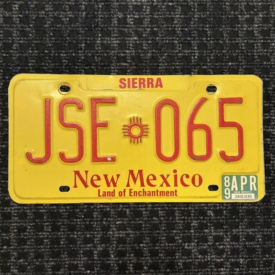 Original US Auto Kennzeichen Nummernschild USA   New Mexico Sierra